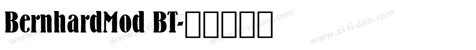 BernhardMod BT字体转换
